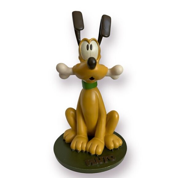 RARE Disney Epcot Pluto Statue with Bone "Good Boy" Figurine - Picture 12 of 12